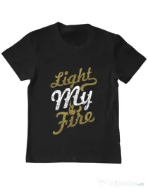 Tricou ADLER copil Light My Fire Negru