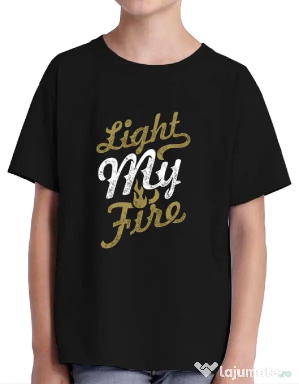 Tricou ADLER copil Light My Fire Negru