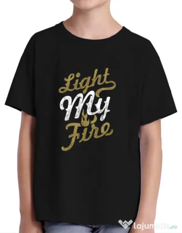 Tricou ADLER copil Light My Fire Negru