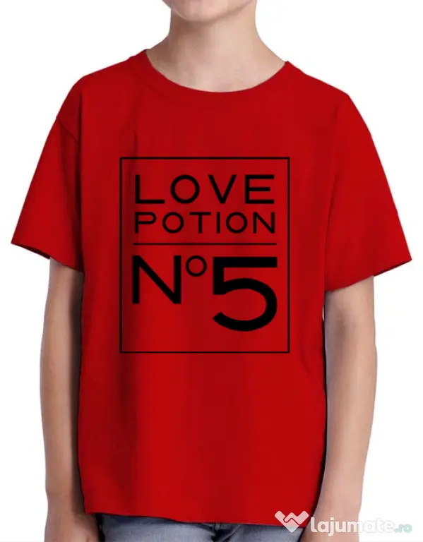 Tricou ADLER copil Love potion Rosu