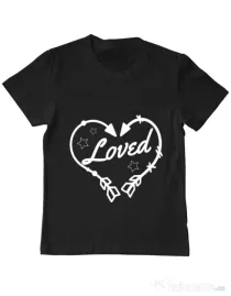 Tricou ADLER copil Loved Negru