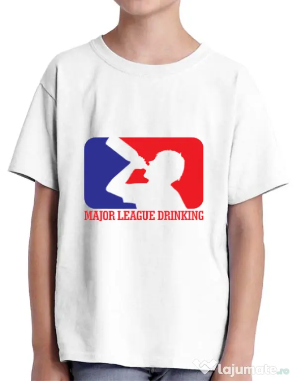Tricou ADLER copil Major league Alb