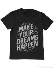 Tricou ADLER copil Make your dreams happen Negru