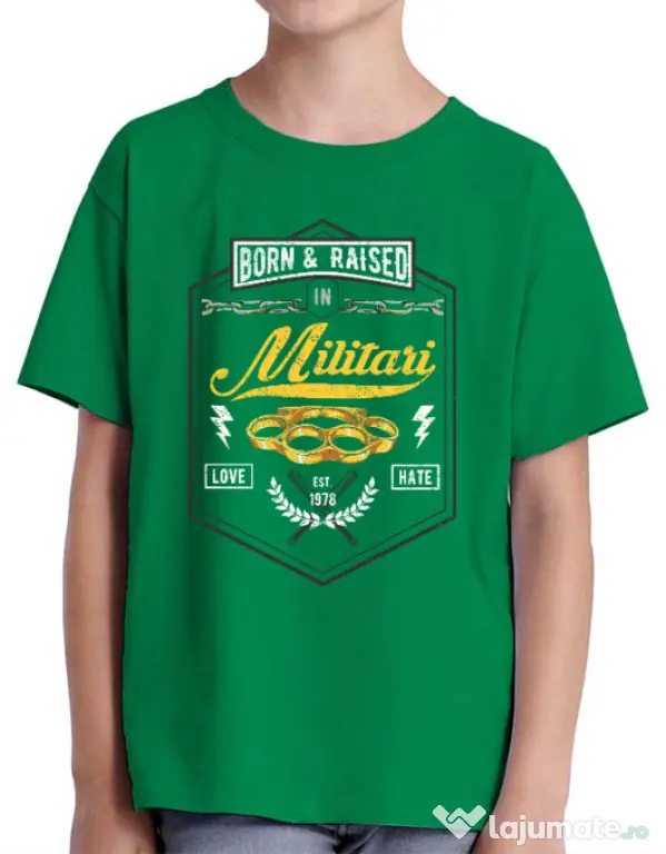Tricou ADLER copil Militari Verde mediu