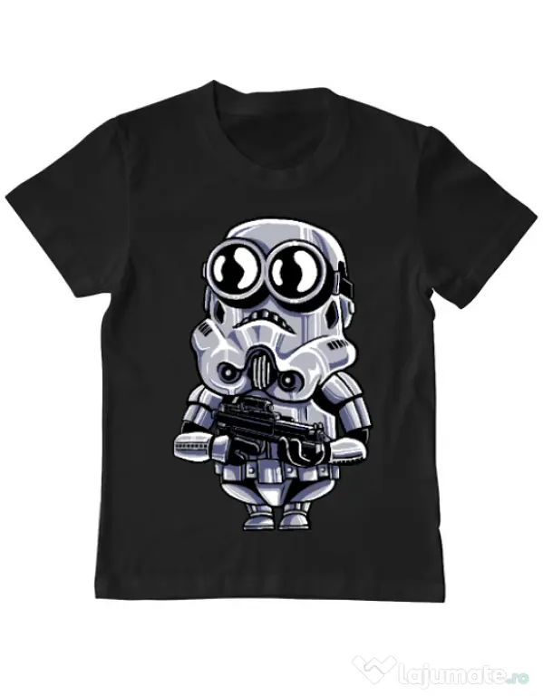 Tricou ADLER copil Minion trooper Negru