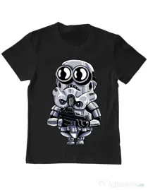 Tricou ADLER copil Minion trooper Negru