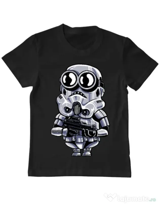 Tricou ADLER copil Minion trooper Negru