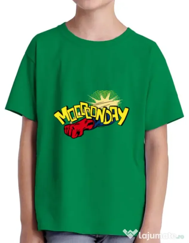 Tricou ADLER copil Mooonday Verde mediu