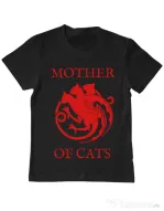 Tricou ADLER copil Mother of cats Negru