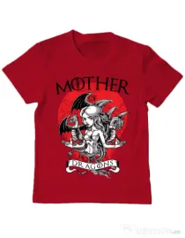 Tricou ADLER copil Mother of dragons Rosu