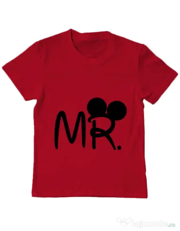 Tricou ADLER copil Mr Mickey Rosu