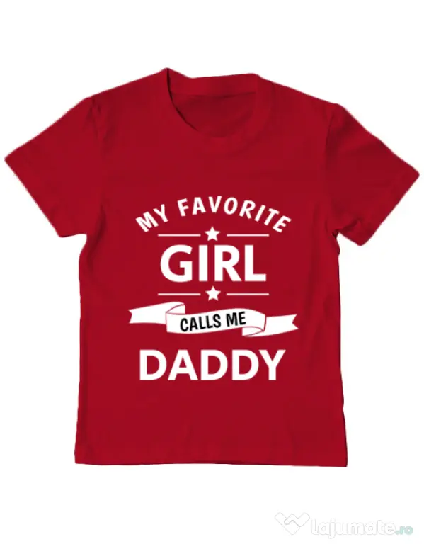 Tricou ADLER copil My favorite girl Rosu