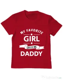 Tricou ADLER copil My favorite girl Rosu