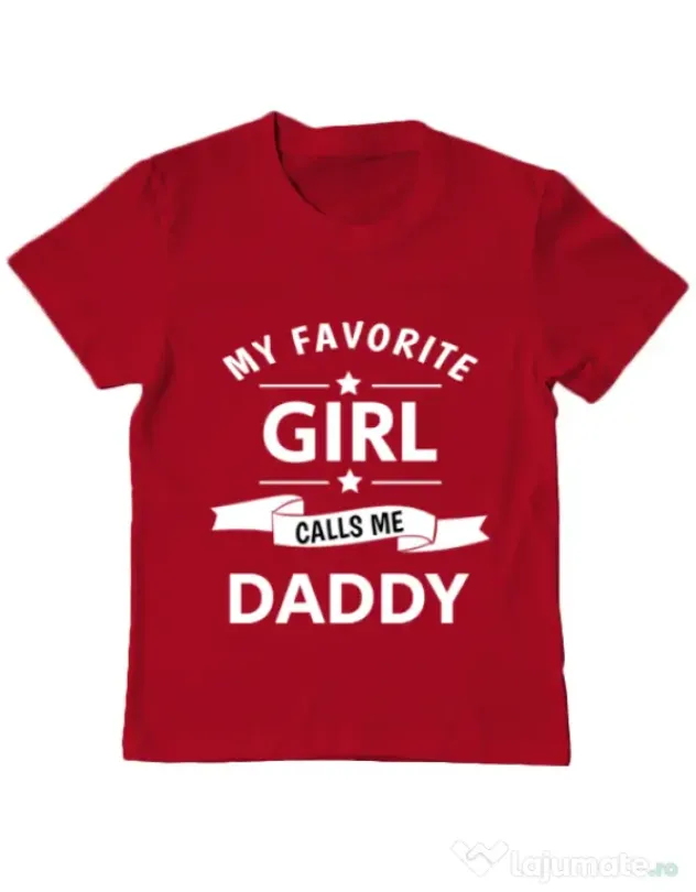 Tricou ADLER copil My favorite girl Rosu