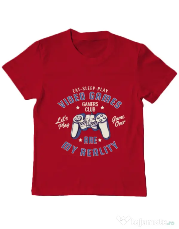 Tricou ADLER copil My reality Rosu