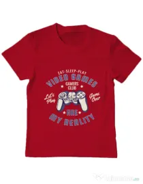 Tricou ADLER copil My reality Rosu