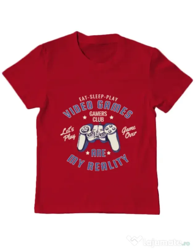Tricou ADLER copil My reality Rosu