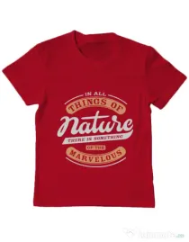 Tricou ADLER copil Nature Rosu