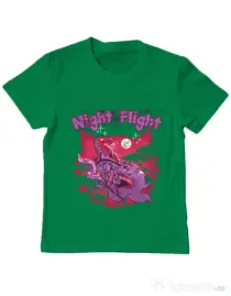 Tricou ADLER copil Night flight Verde mediu