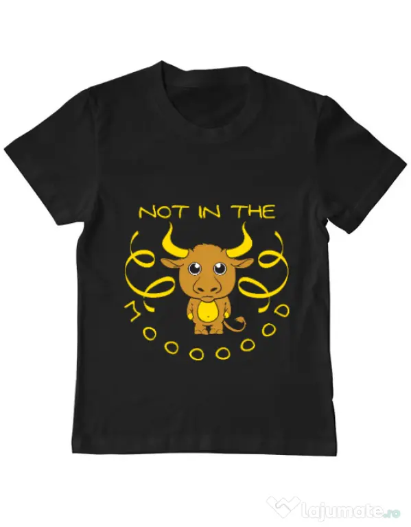 Tricou ADLER copil Not in the mood Negru