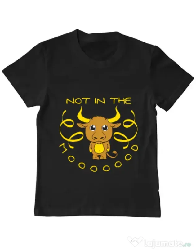 Tricou ADLER copil Not in the mood Negru