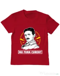 Tricou ADLER copil Nu fura curent Rosu
