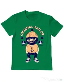 Tricou ADLER copil Original sailor Verde mediu
