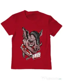Tricou ADLER copil Pig Saw Rosu