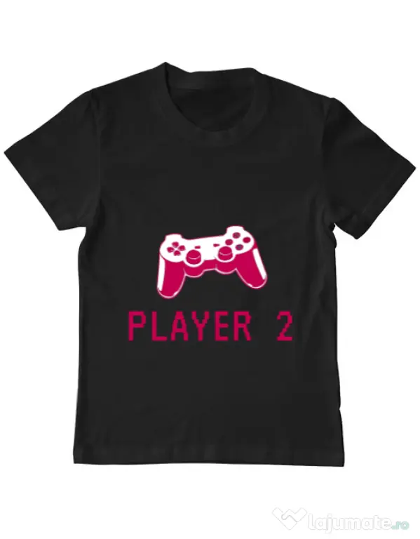Tricou ADLER copil Player 2 Negru