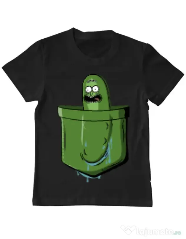 Tricou ADLER copil Pocket Pickle Negru