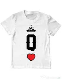 Tricou ADLER copil Queen Alb