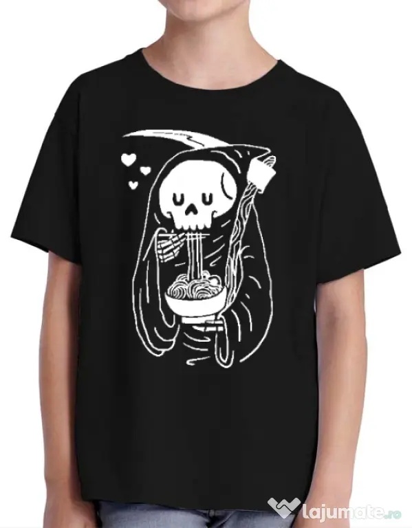 Tricou ADLER copil Ramen Reaper Negru