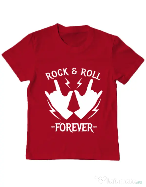 Tricou ADLER copil Rock and roll Rosu