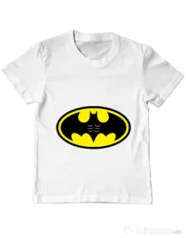 Tricou ADLER copil Six pack Batman Alb
