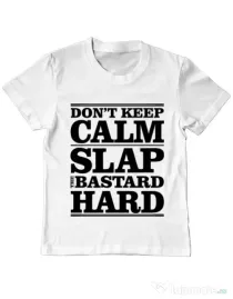 Tricou ADLER copil Slap the bastard Alb