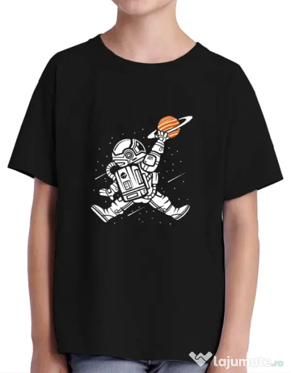 Tricou ADLER copil Space Jump Negru