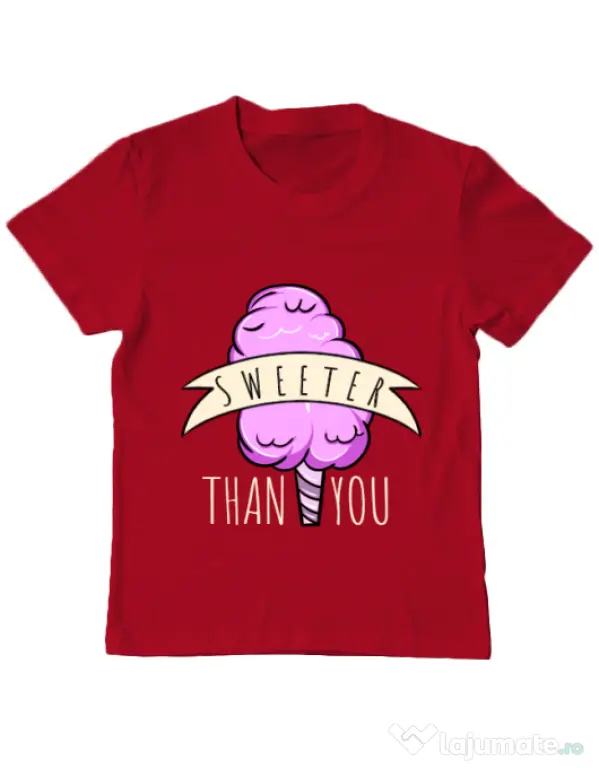 Tricou ADLER copil Sweeter than you Rosu
