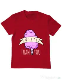 Tricou ADLER copil Sweeter than you Rosu