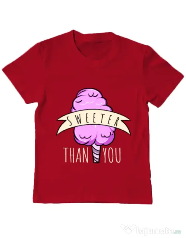 Tricou ADLER copil Sweeter than you Rosu