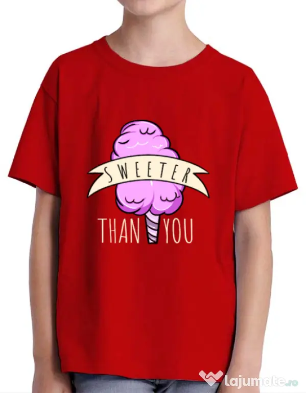 Tricou ADLER copil Sweeter than you Rosu