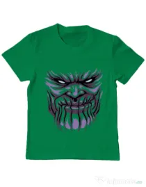 Tricou ADLER copil Thanos mask Verde mediu