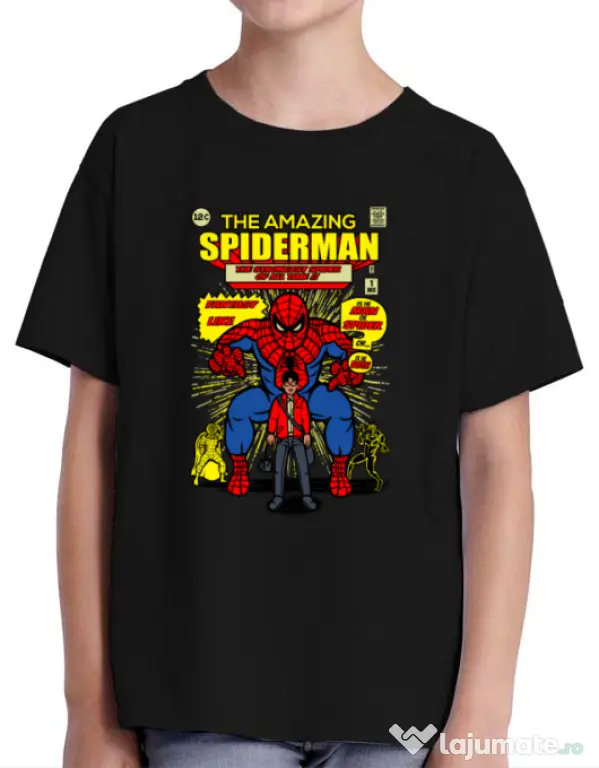 Tricou ADLER copil The Amazing Spiderman Negru