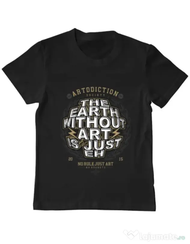 Tricou ADLER copil The Earth Without Art Negru