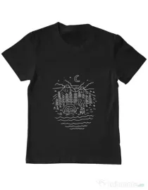 Tricou ADLER copil The Great Outdoors Negru
