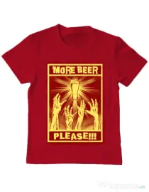 Tricou ADLER copil Thirsty zombies Rosu