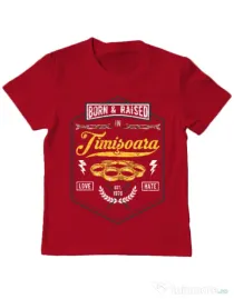 Tricou ADLER copil Timisoara Rosu