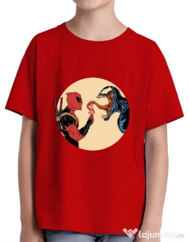 Tricou ADLER copil Venom icecream Rosu