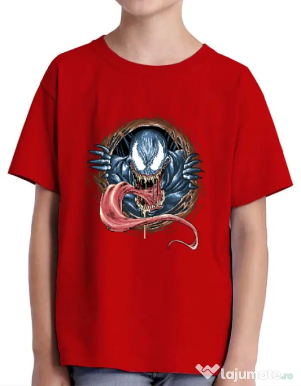 Tricou ADLER copil Venom rise Rosu