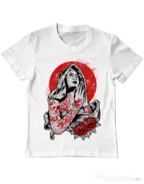 Tricou ADLER copil Virgin Mary Alb
