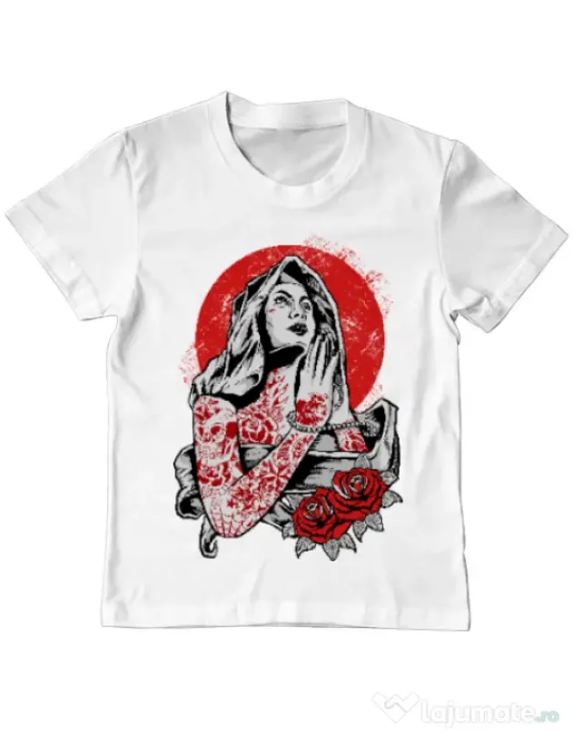Tricou ADLER copil Virgin Mary Alb
